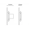 Multibrackets M Universal Wallmount Super plāns Small Silver, 66 cm (26 inch), 81.3 cm (32 inch), 200 x 100 mm, 400 x 400 mm, Alumīnijs, Sudraba
