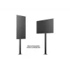 Multibrackets M Display Stand 180 Single Melns w, Floormount