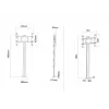 Multibrackets M Display Stand 180 Single Melns w, Floormount