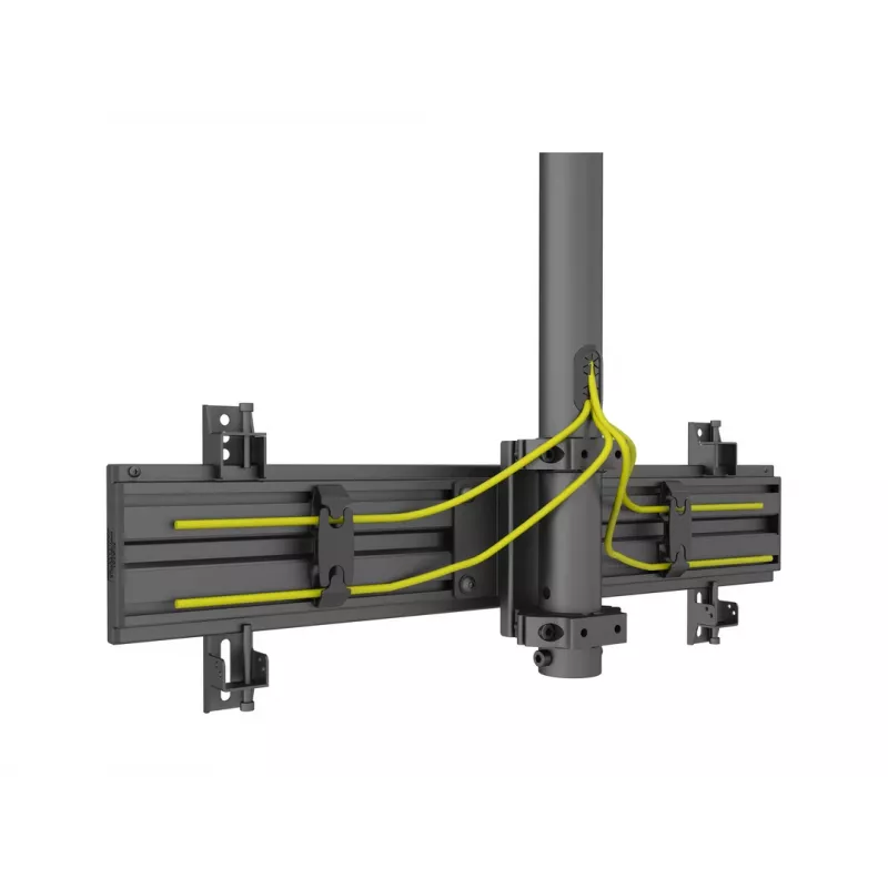 Multibrackets M Pro Series - Kabeļu pārvaldības skava, 6 gab. iepakojumā, Kabeļu pārvaldības skava, Melna, Plastmasa, 100 g, 90 mm, 30 mm