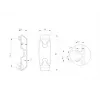 Multibrackets M Pro Series - Kabeļu pārvaldības skava, 6 gab. iepakojumā, Kabeļu pārvaldības skava, Melna, Plastmasa, 100 g, 90 mm, 30 mm