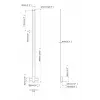 Multibrackets M Pro Series - Soundbar Holder XL, melna, tērauds, 15 kg, 165,1 cm (65 collas), 2,79 m (110 collas), 104 mm
