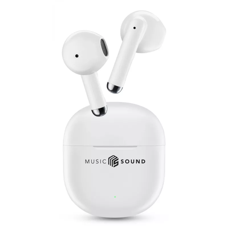 Music Sound Breeze kapsulas stila Bluetooth austiņas ar krāsainu futlāri