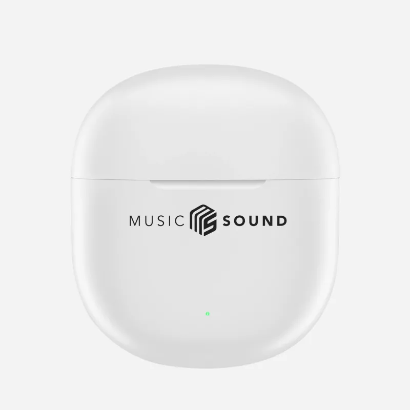 Music Sound Breeze kapsulas stila Bluetooth austiņas ar krāsainu futlāri
