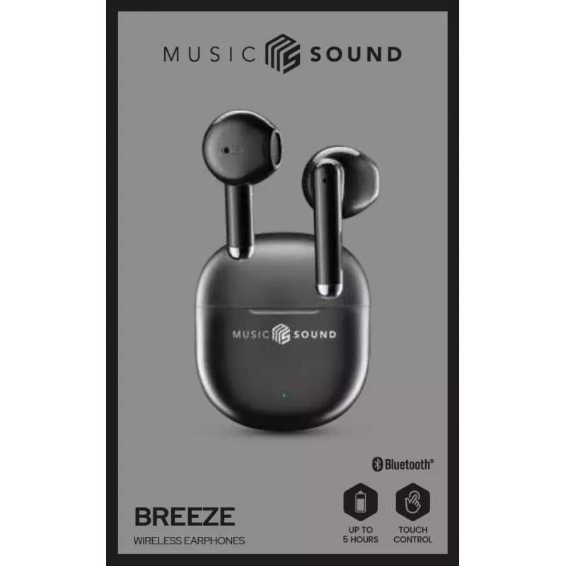 Mūzikas skaņas vēsmas kapsulas stila Bluetooth austiņas ar krāsainu maciņu