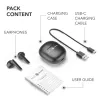 Mūzikas skaņas vēsmas kapsulas stila Bluetooth austiņas ar krāsainu maciņu