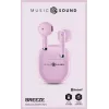 Music Sound Breeze kapsulas stila Bluetooth austiņas ar krāsainu maciņu