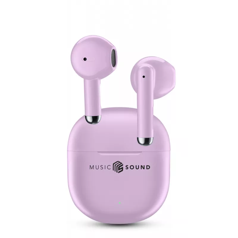 Music Sound Breeze kapsulas stila Bluetooth austiņas ar krāsainu maciņu