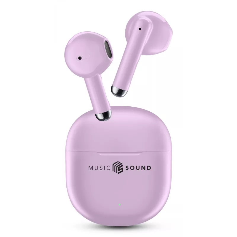 Music Sound Breeze kapsulas stila Bluetooth austiņas ar krāsainu maciņu