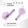 Music Sound Breeze kapsulas stila Bluetooth austiņas ar krāsainu maciņu