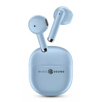 Music Sound Breeze kapsulas stila Bluetooth austiņas ar krāsainu maciņu