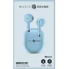 Music Sound Breeze kapsulas stila Bluetooth austiņas ar krāsainu maciņu