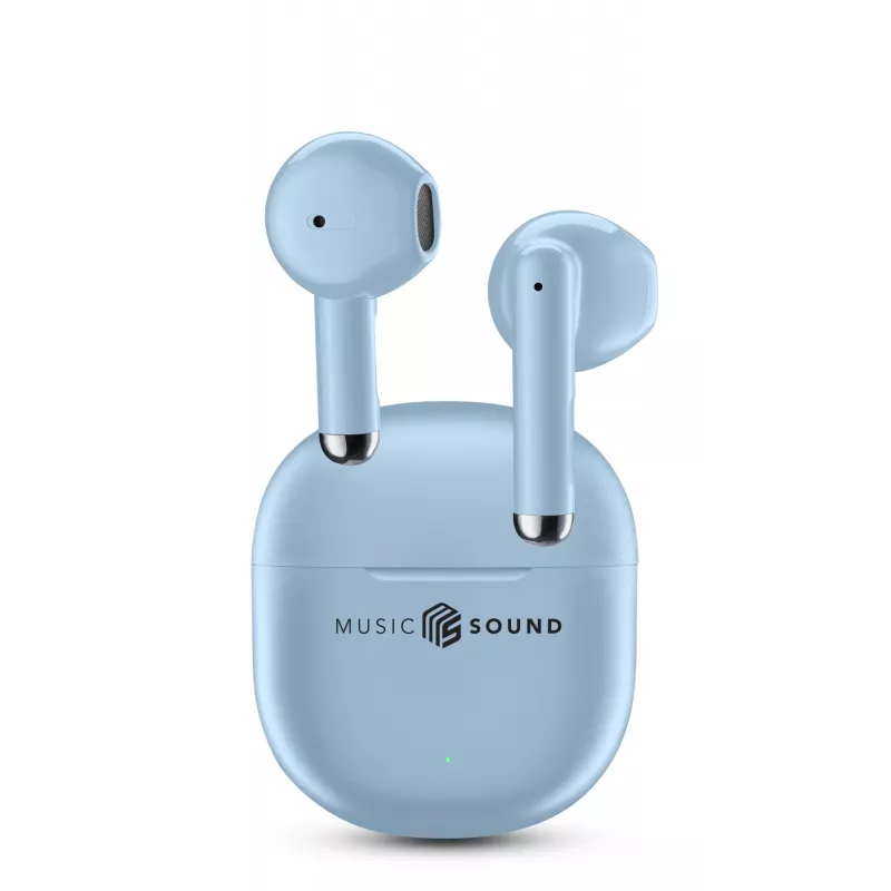 Music Sound Breeze kapsulas stila Bluetooth austiņas ar krāsainu maciņu