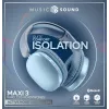 Music Sound MAXI3 MAXI3 bezvadu austiņas ar aktīvu trokšņu slāpēšanu: ieskaujoša un netraucēta klausīšanās pieredze, līdz pat 35 stundām akumulatora darbības laika. Mūsdienīgs dizains, komforts, stils un spēcīga, revolucionāra skaņa.