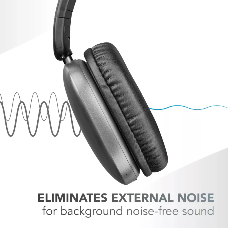 Music Sound MAXI3 MAXI3 bezvadu apkārtauss austiņas ar aktīvo trokšņu slāpēšanu: ieskaujoša un netraucēta klausīšanās pieredze, līdz pat 35 stundām akumulatora darbības laika. Mūsdienīgs dizains, komforts, stils un jaudīga, revolucionāra skaņa.