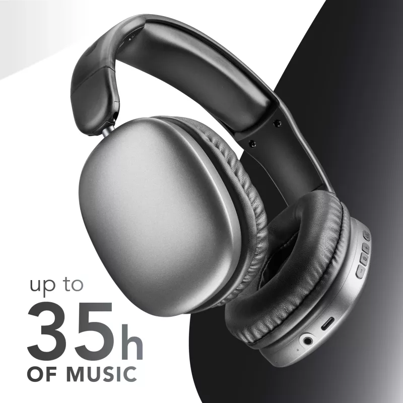 Music Sound MAXI3 MAXI3 bezvadu apkārtauss austiņas ar aktīvo trokšņu slāpēšanu: ieskaujoša un netraucēta klausīšanās pieredze, līdz pat 35 stundām akumulatora darbības laika. Mūsdienīgs dizains, komforts, stils un jaudīga, revolucionāra skaņa.