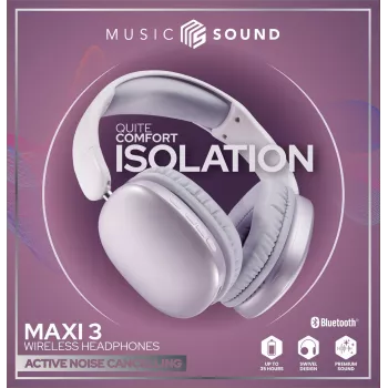 Music Sound MAXI3 MAXI3 bezvadu austiņas ar aktīvo trokšņu slāpēšanu
