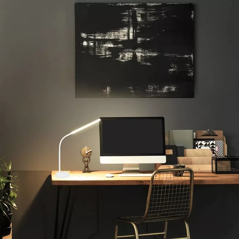 Techly I-LAMP-DSK10 galda lampa ar nemaināmām spuldzēm 5,5 W LED G balta