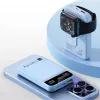 Techly I-CHARGE-10LCDBL ārējais akumulators litija polimēru (LiPo) 10000 mAh bezvadu uzlāde zila