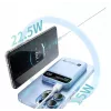 Techly I-CHARGE-10LCDBL ārējais akumulators litija polimēru (LiPo) 10000 mAh bezvadu uzlāde zila