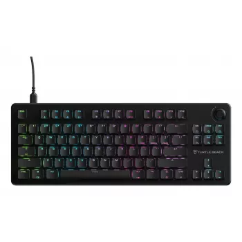 Turtle Beach Vulcan II TKL tastatūra Spēļu USB QWERTY vācu valoda melna