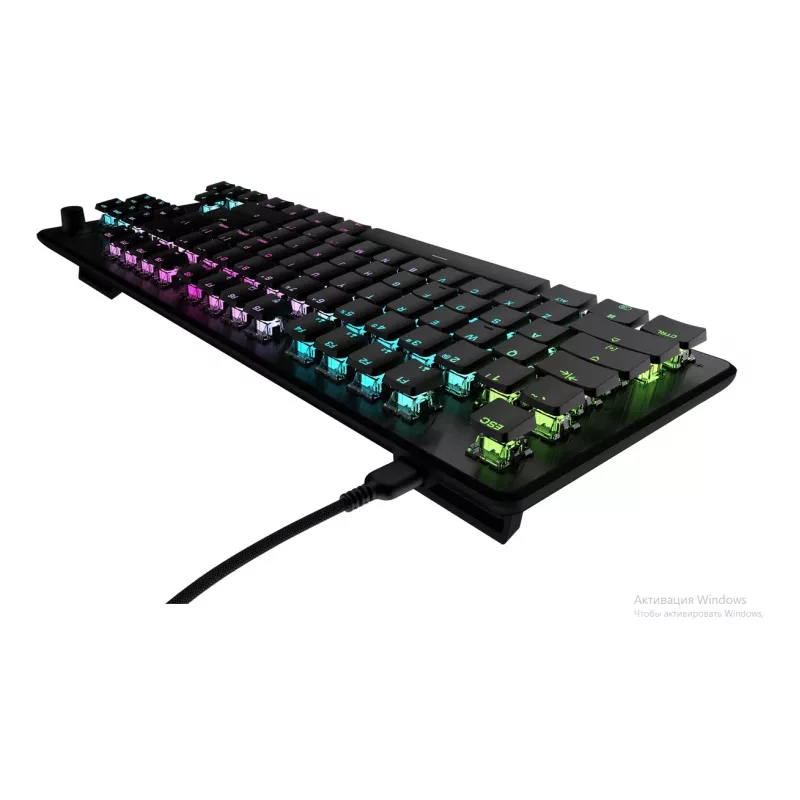 Turtle Beach Vulcan II TKL tastatūra Spēļu USB QWERTY vācu valoda melna