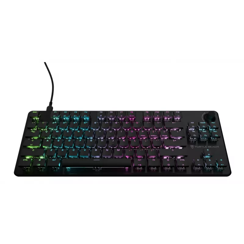 Turtle Beach Vulcan II TKL tastatūra Spēļu USB QWERTY vācu valoda melna
