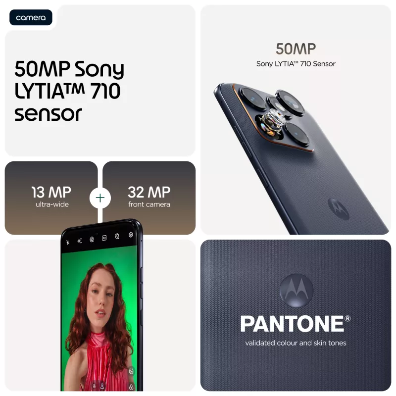 Motorola edge 70 fusion 17.2 cm (6.78 inch) Dual SIM Android 16.0 5G USB Type-C 8 GB 256 GB 7000 mAh Melns