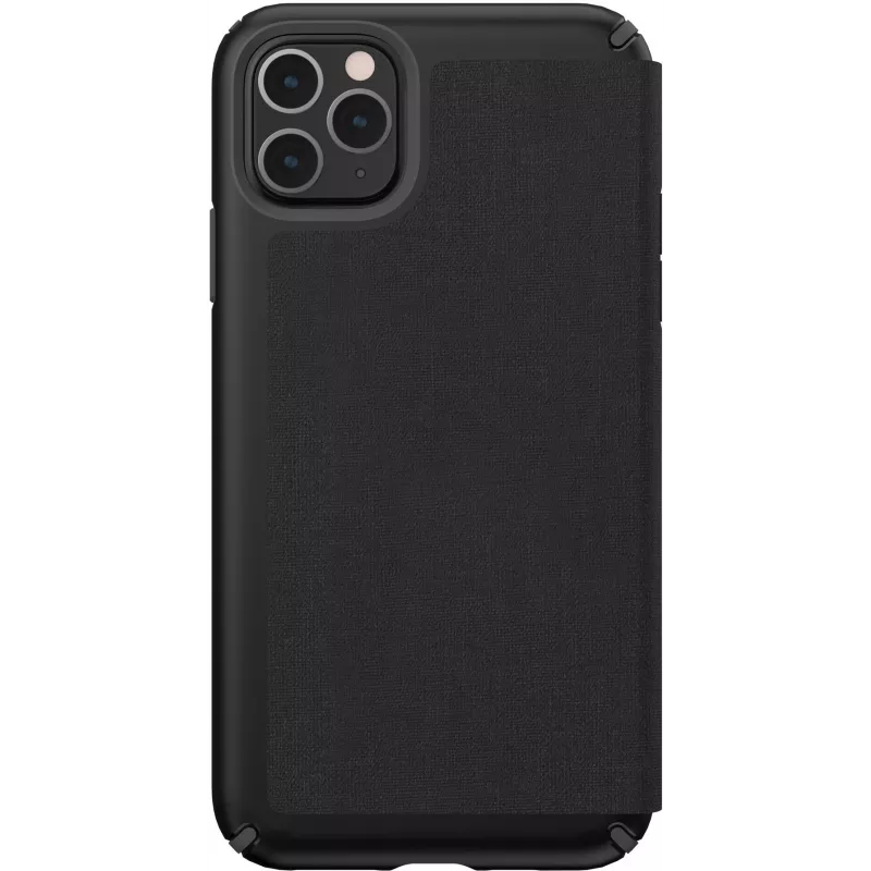 Speck Presidio Folio iPhone 11 Pro Max, atlokāms vāciņš, Apple, iPhone 11 Pro Max, 16,5 cm (6,5 collas), melns