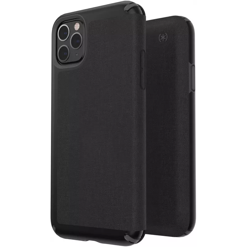 Speck Presidio Folio iPhone 11 Pro Max, atlokāms vāciņš, Apple, iPhone 11 Pro Max, 16,5 cm (6,5 collas), melns