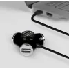 Axagon HUE-X3B saskarnes centrmezgls USB 2.0 480 Mbit/s melns