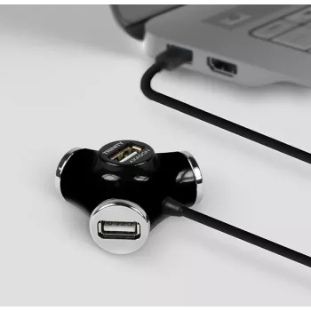 Axagon HUE-X3B saskarnes centrmezgls USB 2.0 480 Mbit/s melns
