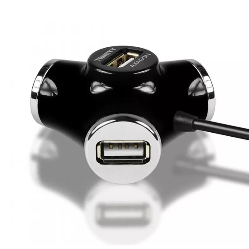 Axagon HUE-X3B saskarnes centrmezgls USB 2.0 480 Mbit/s melns