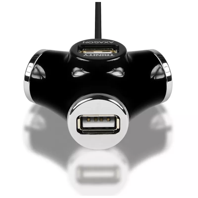Axagon HUE-X3B saskarnes centrmezgls USB 2.0 480 Mbit/s melns
