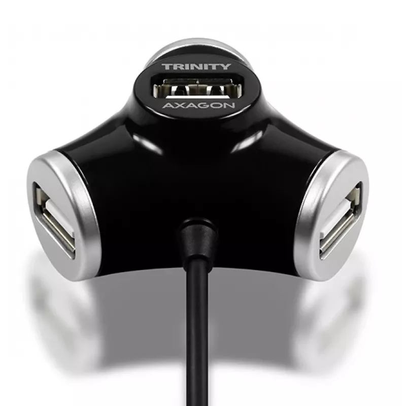 Axagon HUE-X3B saskarnes centrmezgls USB 2.0 480 Mbit/s melns