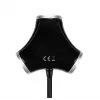 Axagon HUE-X3B saskarnes centrmezgls USB 2.0 480 Mbit/s melns