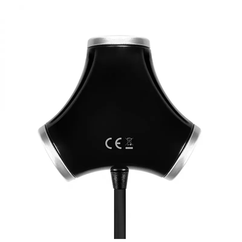 Axagon HUE-X3B saskarnes centrmezgls USB 2.0 480 Mbit/s melns