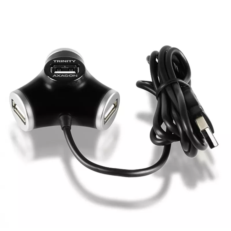 Axagon HUE-X3B saskarnes centrmezgls USB 2.0 480 Mbit/s melns