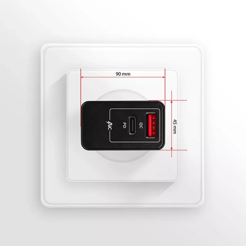 Axagon ACU-PQ22 mobilās ierīces lādētājs Mobilais tālrunis, Ārējais akumulators, Viedtālrunis, Viedpulkstenis, Planšetdators, Universāls Melns AC Ātrā uzlāde Iekštelpām