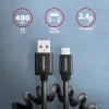 Axagon BUMM-AM10TB USB kabelis USB 2.0 0.6 m Micro-USB B USB A 0.48 Gbit/s Melns