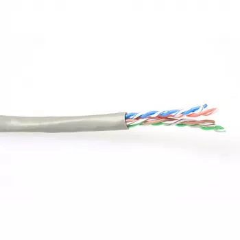 ACT CAT6 U/UTP vītā komutācijas kabeļa spole, ziloņkaula krāsa, 500 m, balta
