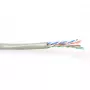 ACT CAT6 U/UTP vītā komutācijas kabeļa spole, ziloņkaula krāsa, 500 m, balta