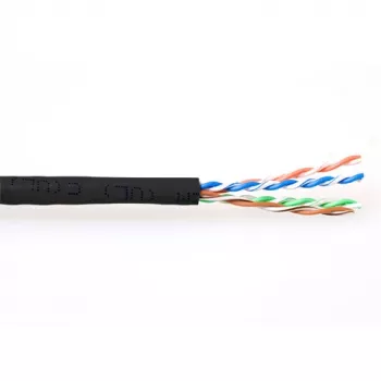ACT CAT6 U/UTP vītā pāra kabelis melns 305 m, 305 m, Cat6, Melns
