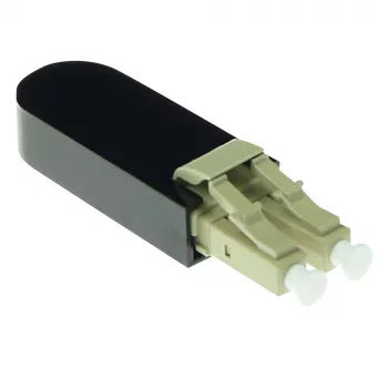 ACT Fiber optic LC loopback adapter multimode 850 nm, LC, Melns, RoSH, -40 - 75 °C, 40 x 12.4 x 8.6 mm, 40 mm