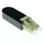 ACT Fiber optic LC loopback adapter multimode 850 nm, LC, Melns, RoSH, -40 - 75 °C, 40 x 12.4 x 8.6 mm, 40 mm