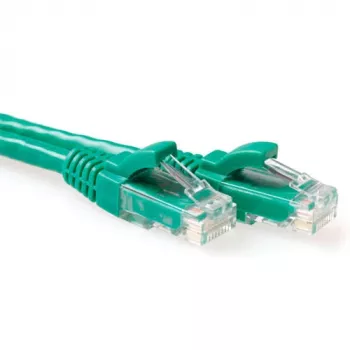 ACT Green 0,25 m U/UTP CAT6A komutācijas kabelis bez aizķeršanās ar RJ45 savienotājiem