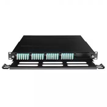 ACT Fiber panel High Density 5 MTP®-MPO kasetēm, PG11, PG13, melns, metāls