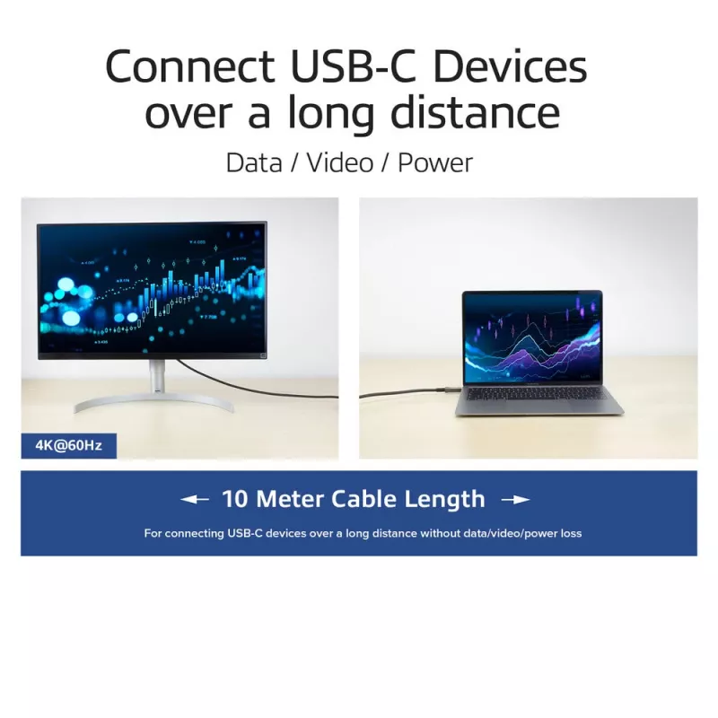 ACT USB-C 3.2 Gen2 Active Optical kabelis (AOC) savienojuma kabelis, 10m