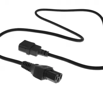 ACT Powercord C14 - C15 melns 3 m, 3 m, C14 savienotājs, C15 savienotājs, 250 V, 10 A