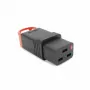 ACT C19 IEC Lock+ pārveidojams savienotājs, melns, PA190100BK, C19, taisns, sievišķais, 250 V, 16 A, melns, sarkans